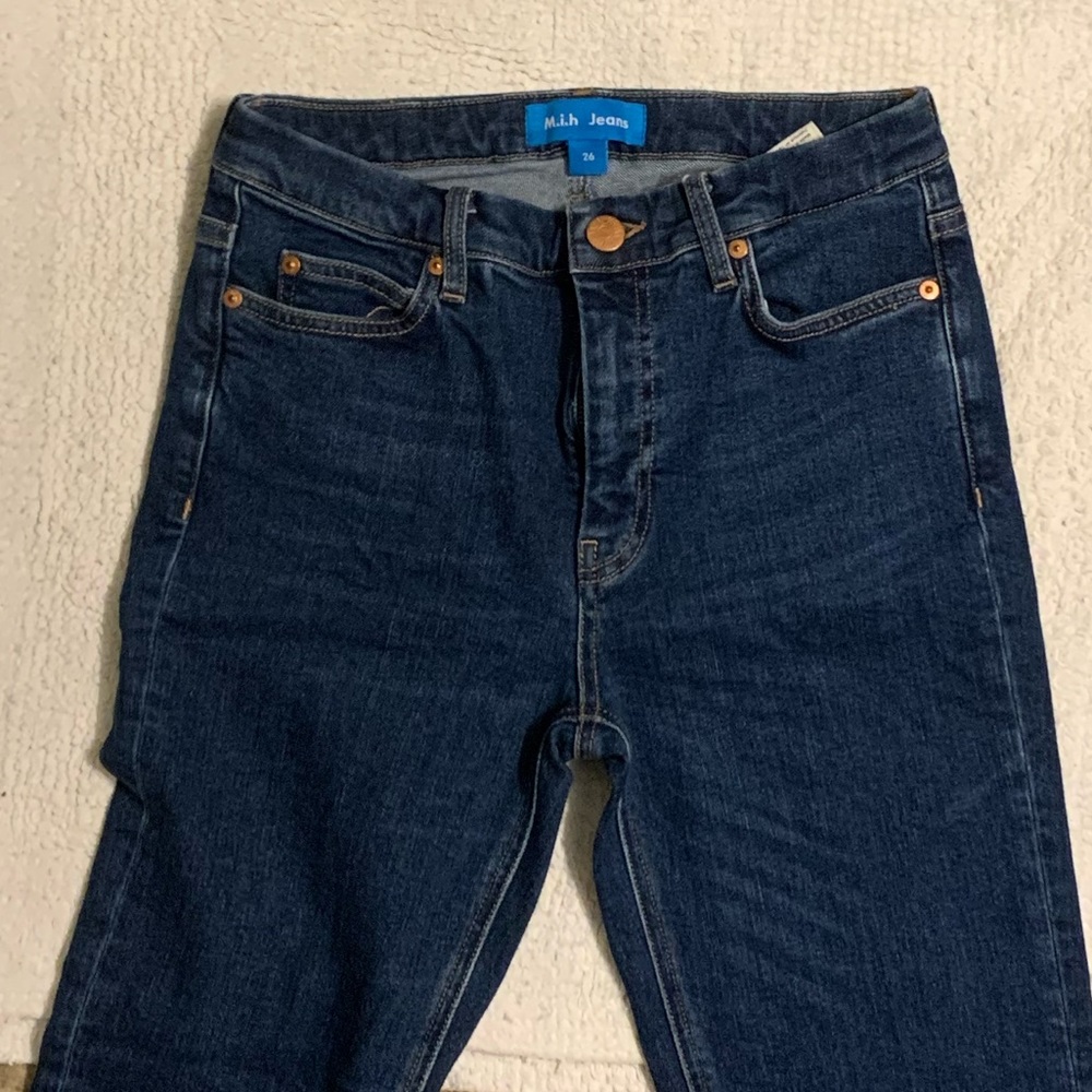 Anthro M.i.H straight leg High Waisted Jeans - Picture 3 of 7